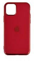 Силиконовый чехол для Apple iPhone 11 Pro глянцевый с окантовкой красный