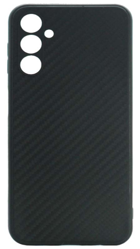 Силиконовый чехол для Samsung Galaxy A14/A145 карбон чёрный