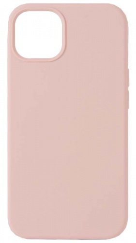Силиконовый чехол Soft Touch для Apple iPhone 13 без лого бледно-розовый