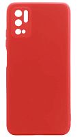 Силиконовый чехол Soft Touch для Xiaomi Redmi Note 11SE с защитой камеры красный