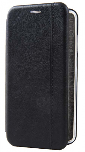 Чехол-книга OPEN COLOR для Huawei P30 с прострочкой чёрный