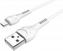 Кабель USB - Micro USB HOCO Cool power X37 1.0м 2.1A белый
