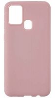 Силиконовый чехол для Samsung Galaxy M31/M315 матовый бледно-розовый