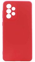 Силиконовый чехол Soft Touch для Samsung Galaxy A33/A336 с защитой камеры красный