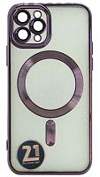 Силиконовый чехол для Apple iPhone 11 Pro magSafe фиолетовый