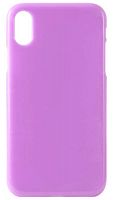 Силиконовый чехол для Apple iPhone X/XS глянцевый фиолетовый