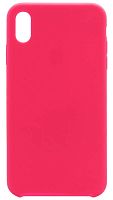 Задняя накладка Soft Touch для Apple iPhone XS Max неоновый розовый