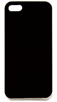 Силиконовый чехол Glamour для Apple iPhone 5/5S чёрный