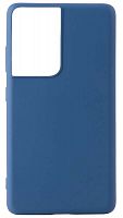 Силиконовый чехол для Samsung Galaxy S21 Ultra Ainy синий