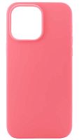 Силиконовый чехол Soft Touch для Apple iPhone 14 Pro Max без лого ярко-розовый