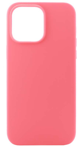 Силиконовый чехол Soft Touch для Apple iPhone 14 Pro Max без лого ярко-розовый