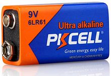 Батарейка PKCELL 6LR61-1В тип - 9V(Крона) 1 шт в блистере