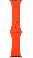 Ремешок на руку для Apple Watch 42-44mm силиконовый Sport Band светло-красный