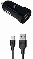 АЗУ 2 USB Exployd + кабель EX-Z-584 Classic 3400mA чёрный