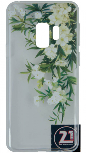 Силиконовый чехол для Samsung Galaxy S9/G960 Summer mood (Белые цветы)