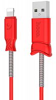 Кабель USB - Apple 8 pin HOCO Pisces X24i 1.0м 2.1A красный