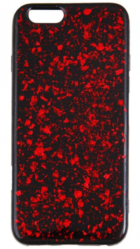 Силиконовый чехол для Apple iPhone 6/6S Foil Style (Красный)
