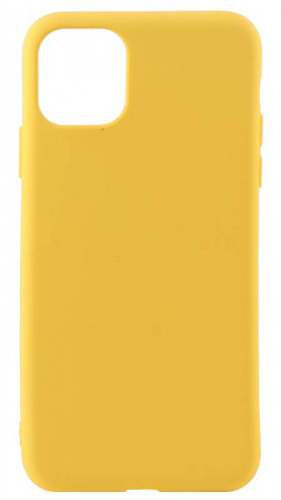 Силиконовый чехол Soft Touch для Apple iPhone 11 Pro Max желтый