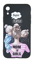 Силиконовый чехол  для APPLE iPhone XR Super Mama of girls