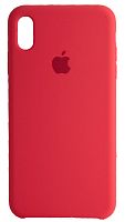 Задняя накладка Soft Touch для Apple iPhone XS Max ярко-розовый