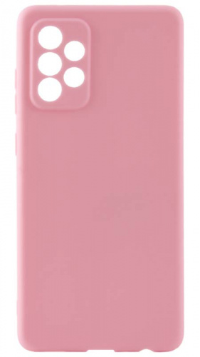 Силиконовый чехол для Samsung Galaxy A72/A725 матовый розовый