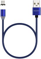 Кабель USB - micro USB Maxvi MCm-01M синий