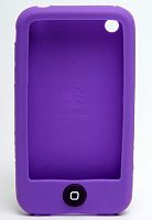 Силиконовая накладка для iPhone 3G/3GS Вид 2 фиолетовая