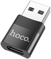 Переходник 8 pin(m) - USB(f) HOCO UA17 чёрный