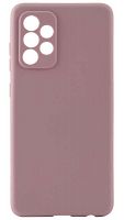 Силиконовый чехол для Samsung Galaxy A52/A525 матовый бледно-розовый