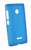Силиконовый чехол для MICROSOFT Lumia 435 матовый синий
