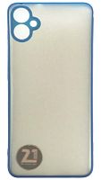 Силиконовый чехол для Samsung Galaxy A05/A055 хром синий