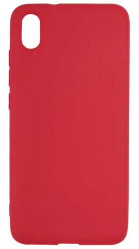 Силиконовый чехол для Xiaomi Redmi 7A матовый красный