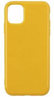 Силиконовый чехол для Apple iPhone 11 глянцевый желтый