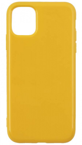 Силиконовый чехол для Apple iPhone 11 глянцевый желтый