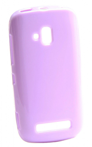 Силикон Nokia Lumia 610 глянцевый сиреневый