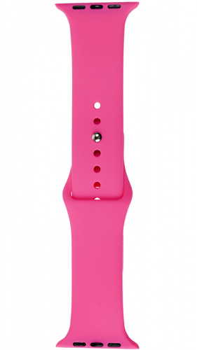 Ремешок на руку для Apple Watch 42-44mm силиконовый Sport Band неоновый розовый