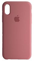 Задняя накладка Soft Touch для Apple iPhone X/XS светло-розовый