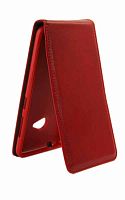 Чехол футляр-книга для Nokia 530 Lumia с силиконовым основанием (красный)