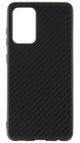 Силиконовый чехол для Samsung Galaxy A52/A525 карбон плотный черный