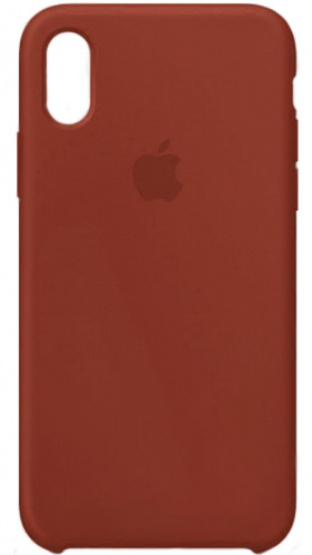 Задняя накладка Soft Touch для Apple iPhone XS Max темно-красный