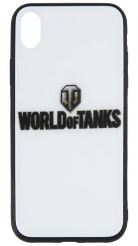 Силиконовый чехол для Apple iPhone XR стеклянный World of tanks