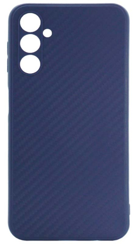 Силиконовый чехол для Samsung Galaxy A14/A145 карбон синий