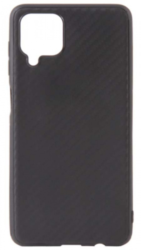 Силиконовый чехол для Samsung Galaxy A12/A125 карбон черный