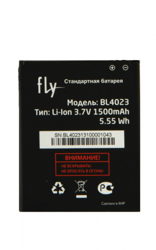 Аккумуляторная батарея FLY IQ237 (BL4023) 1500 mAh 100%ОРИГИНАЛ