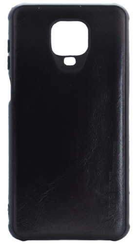Силиконовый чехол для Xiaomi Redmi Note 9 Pro X-Level кожа черный
