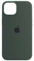 Задняя накладка Soft Touch для Apple Iphone 14 темно-зеленый