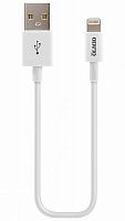 Кабель USB 2.0 - Lightning, для Apple iPhone/iPod/iPad, 1м, белый, OLMIO