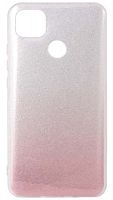 Силиконовый чехол Glamour для Xiaomi Redmi 9С градиент розовый