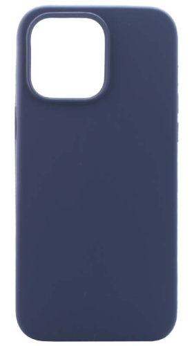 Силиконовый чехол Soft Touch для Apple iPhone 14 Pro Max без лого темно-синий