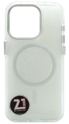Силиконовый чехол HOCO для Apple iPhone 15 Pro Amber Magnetic protective серый